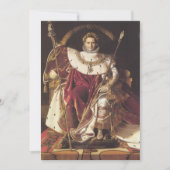 Napoleon I op zijn keizerlijke troon Kaart (Voorkant)