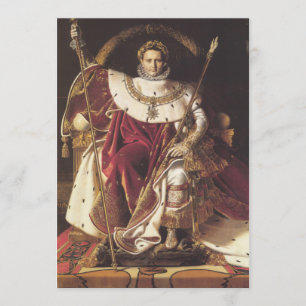 Napoleon I op zijn keizerlijke troon Kaart