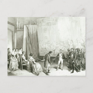 Napoleon I Visiting the Studio of David Briefkaart