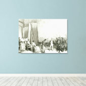 Napoleon I Visiting the Studio of David Canvas Afdruk (Insitu (Houten vloer))