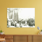 Napoleon I Visiting the Studio of David Canvas Afdruk (Insitu (Woonkamer))