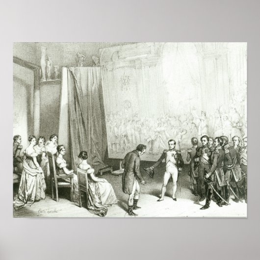 Napoleon I Visiting the Studio of David Poster (Voorkant)