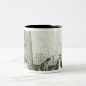 Napoleon I Visiting the Studio of David Tweekleurige Koffiemok (Center)