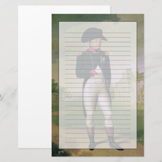Napoleon I voor de Chateau de Malmaison Briefpapier (Voorkant / Achterkant)