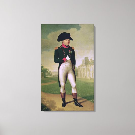 Napoleon I voor de Chateau de Malmaison Canvas Afdruk (Voorkant)