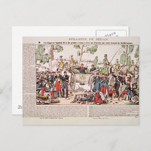 Napoleon III arriveert in Sedan Briefkaart (Voorkant / Achterkant)