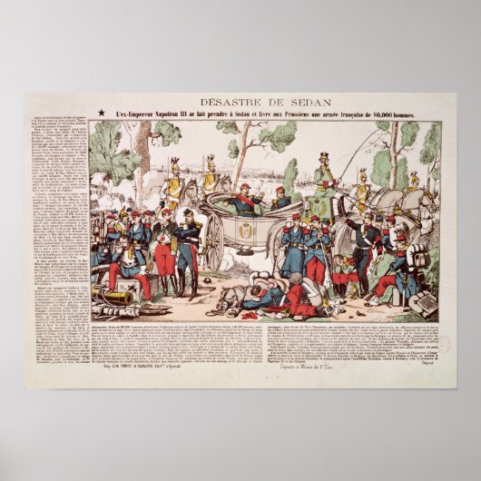 Napoleon III arriveert in Sedan Poster (Voorkant)