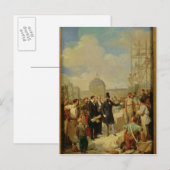 Napoleon III Bezoek het Louvre Briefkaart (Voorkant / Achterkant)