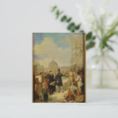 Napoleon III Bezoek het Louvre Briefkaart (Staand voorkant)