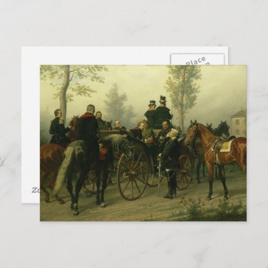 Napoleon III en Bismarck Briefkaart (Voorkant / Achterkant)