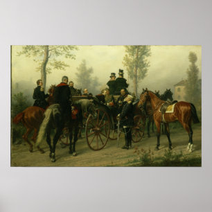 Napoleon III en Bismarck Poster