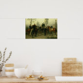 Napoleon III en Bismarck Poster (Keuken)