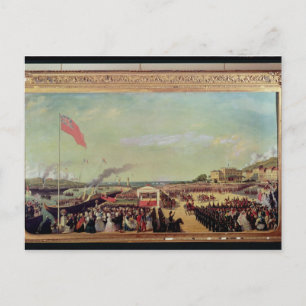Napoleon III Welcoming Queen Victoria Briefkaart
