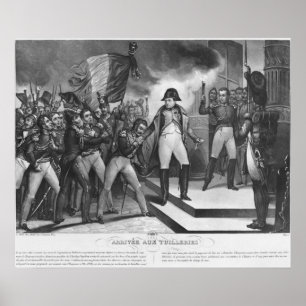 Napoleon ik kom bij de Tuileries Poster