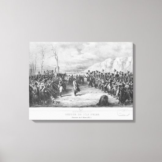 Napoleon Ik kom terug uit Elba Canvas Afdruk (Voorkant)