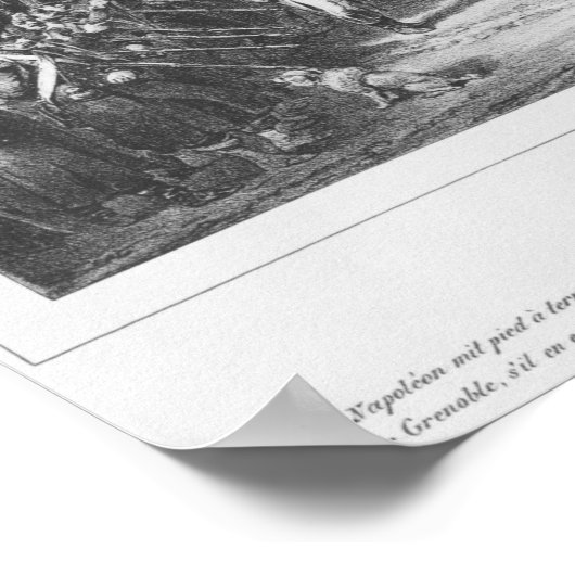 Napoleon Ik kom terug uit Elba Poster (Hoek)