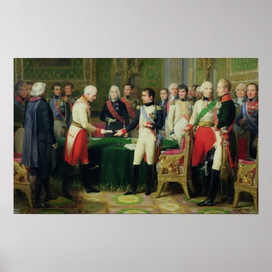 Napoleon ik ontvang Baron Vincent Poster (Voorkant)