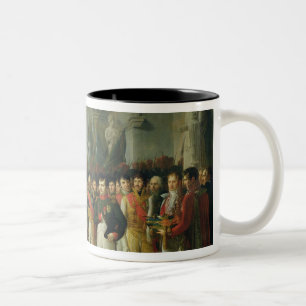 Napoleon Ik ontvang de afgevaardigden Tweekleurige Koffiemok