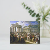 Napoleon in Berlijn bij de Brandenburgse poort Briefkaart (Staand voorkant)
