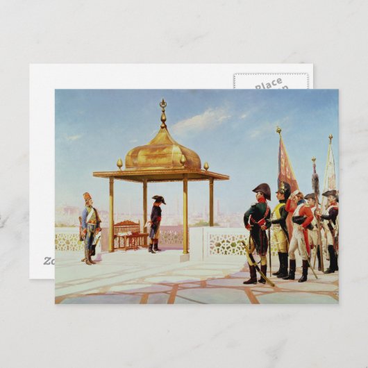 Napoleon in Caïro, 1798 Briefkaart (Voorkant / Achterkant)