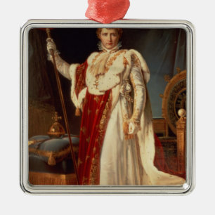 Napoleon in Coronation Robes, c.1804 Metalen Ornament