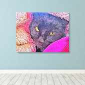 Napoleon in een deken canvas afdruk (Insitu (Houten vloer))