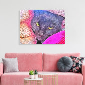 Napoleon in een deken canvas afdruk (Insitu (Woonkamer))