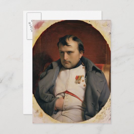 Napoleon in Fontainebleau, 1846 Briefkaart (Voorkant / Achterkant)