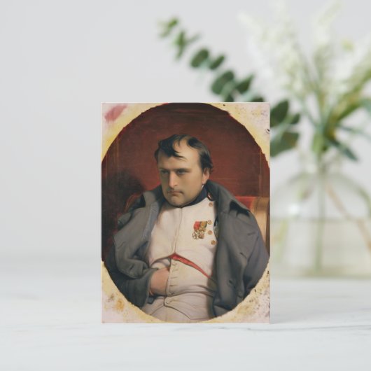 Napoleon in Fontainebleau, 1846 Briefkaart (Staand voorkant)