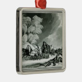 Napoleon in vermomming metalen ornament (Rechts)