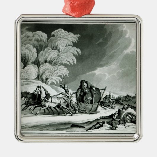 Napoleon in vermomming metalen ornament (Voorkant)