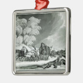 Napoleon in vermomming metalen ornament (Links)