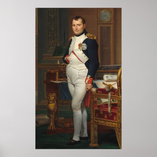 Napoleon in zijn studie, 1812 poster (Voorkant)