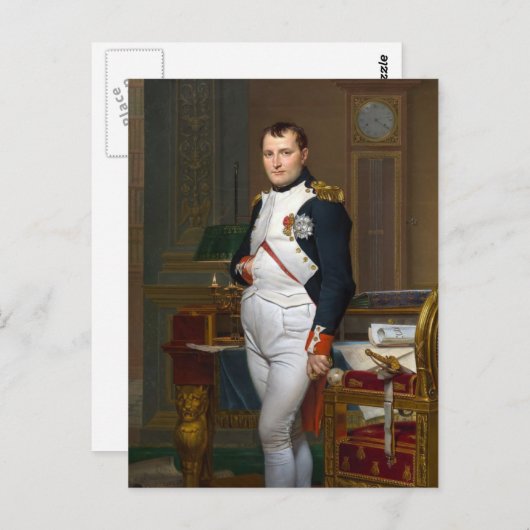 Napoleon in zijn studie briefkaart (Voorkant / Achterkant)