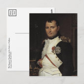 Napoleon in zijn studie van Jacques Louis David Briefkaart (Voorkant / Achterkant)