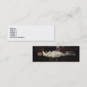 Napoleon in zijn studie van Jacques Louis David Mini Visitekaartje (Voorkant / Achterkant)