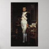 Napoleon in zijn studie van Jacques Louis David Poster (Voorkant)