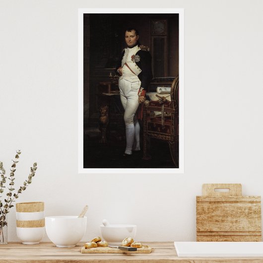 Napoleon in zijn studie van Jacques Louis David Poster (Keuken)