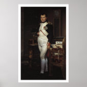 Napoleon in zijn studie van Jacques Louis David Poster (Voorkant)