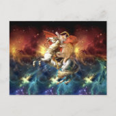 Napoleon Kat in de ruimte                          Briefkaart (Voorkant)