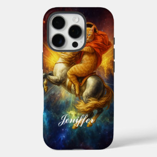 Napoleon Kat rijdt paard door de Melkweg           iPhone 16 Pro Hoesje