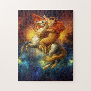 Napoleon Kat rijdt paard door de Melkweg Legpuzzel