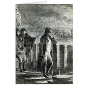 Napoleon kijkt naar de brand in Moskou in 1812