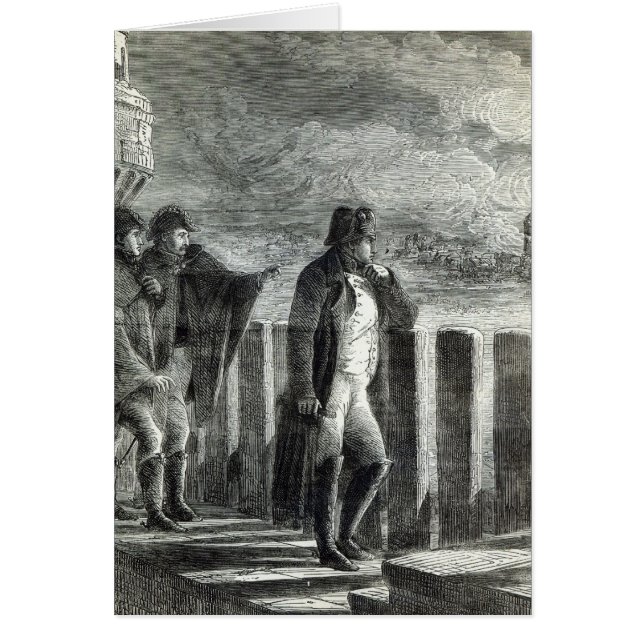 Napoleon kijkt naar de brand in Moskou in 1812 (Voorkant)