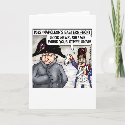 Napoleon krijgt zijn verloren handschoen terug! kaart (Voorkant)