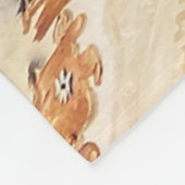 Napoleon Laurel-Krans gekroond Held Fleece Deken (Hoek)