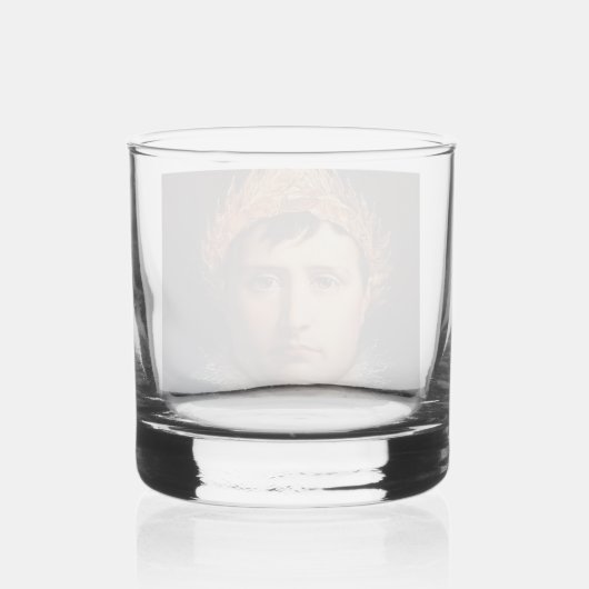 Napoleon Laurel-Krans gekroond Held Whiskey Glas (Achterkant)