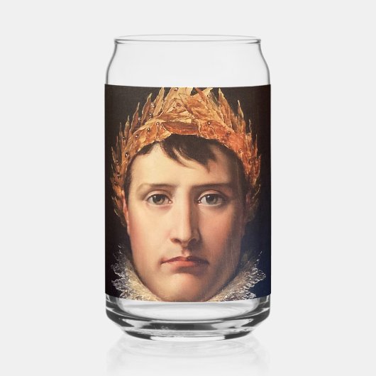 Napoleon Laurel-Krans gekroond Hero Bierblikje Blikvorm Glas (Voorkant)