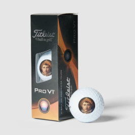 Napoleon laurierkrans gekroonde held golfballen