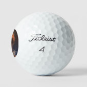 Napoleon laurierkrans gekroonde held golfballen (Logo)